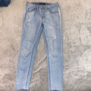 aeropostle light wash high waisted jeggings